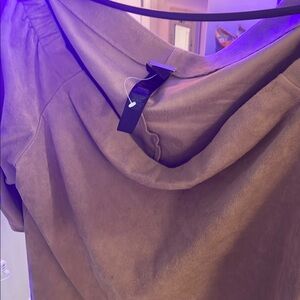 Chico's Beige Suede-Like Top